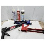 Caulking Guns (3) & some caulk