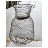 Wire Fishing Catch Basket, live catch