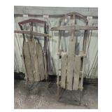 Old Snow Sleds, Metal runners (2)