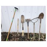 Long Handled Tools, shovel, spade