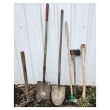 Long Handled Tools, shovels, hoe