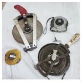 Measuring Tapes, some 100 feet, (4)
