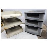 Desk top organizer, plastic storage drawers