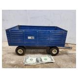 Big Blue Toy Feed Wagon