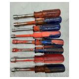 NAPA Nut Drivers (8),  SAE & metric