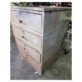 Lyon Metal  4 drawer unit on casters