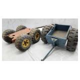 Tonka Pressed Metal trailer & extension