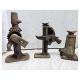 Antique Cast Iron Screw Jacks (3)