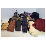 Gloves, Hats, Scarves, Earmuffs and Wig