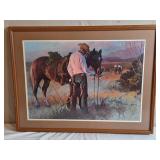 "Sharing An Apple" Framed Picture by Tom Ryan