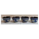 4 Rowe Pottery Works Stoneware Bowls