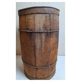 Primitive Wooden Slat Nail Keg Barrel