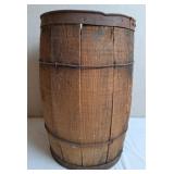 Primitive Wooden Slat Nail Keg Barrel