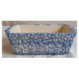 Henn Workshops Blue Spongeware Small Loaf Pan