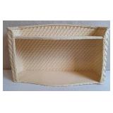 Wicker 2-Tiered Shelf, Vintage