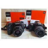 Sony a77 and Sony a55 DSLR Cameras