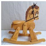 Wooden Rocking Horse For Doll or Bear