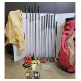 Golf Clubs, Golf Bag and Golfing Supplies