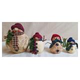A. Wobler Rustic Snowman Figurines & Country