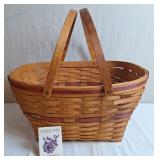 1992 Holiday Hostess Red Gift Giving Basket