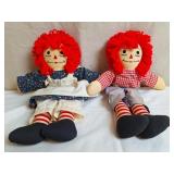 Raggedy Ann & Raggedy Andy Vintage Dolls