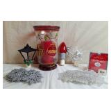 Christmas Night Lights, Snowflake Ornaments,