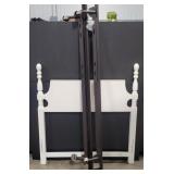 White Twin Bed Headboard & Bed Frame