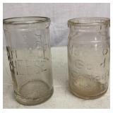 Meadow Gold & 5 Cent Cottage Cheese Jars