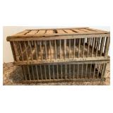(2) Primitive Chicken Crates