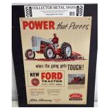 Ford 8N Tractor Lithographed Metal Sign