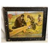 Vtg Framed Keen Kutter Advertising Print