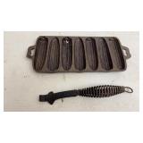 Cast Iron Cornbread & Cookstove Handle