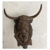 Cast Metal Bull Decor