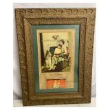 Framed Antique W. A. McCormck Calendar
