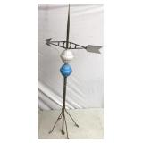 Antique Lightning Rod with WC Shinn Glass Balls