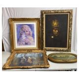 Antique Frames with Prints & Photo