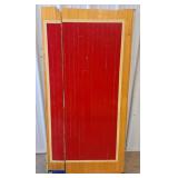 Red "I" Piece Of Floor From Rushville Memorial Gym