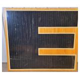 Black "E" Piece Of Floor Rushville Memorial Gym