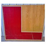 Red "L" Piece Of Floor From Rushville Memorial Gym