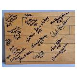 Piece Of Mem. Gym Floor Signed By 1985 Lady Lions