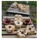 12 Ford Pie Wheel Weights, 2 Bolens Rear Weights