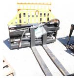 Hydraulic Adjustable Pallet Forks for SSL, 48"