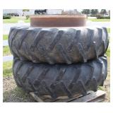 18.4 x 38 Clamp On Duals w/Clamps