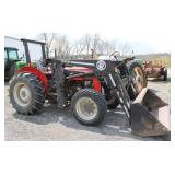 Massey Fergusson 240 Tractor w/Bush Hog Loader