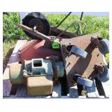 Wheel Barrow, Winch & Roller