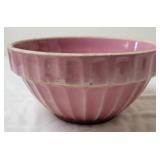 Pink Stoneware Crock Mixing Bowl No. 9