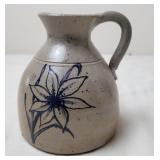 Rowe Pottery Works Stoneware Crock Jug w/Handle