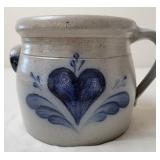 Rowe Pottery Works Stoneware Sugar Jar w/Lid