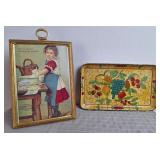 Sunlight Soap Advertising Card & Small Tray