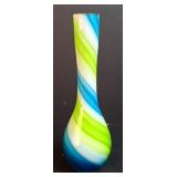 Japanese Art Swirl Glass Vase